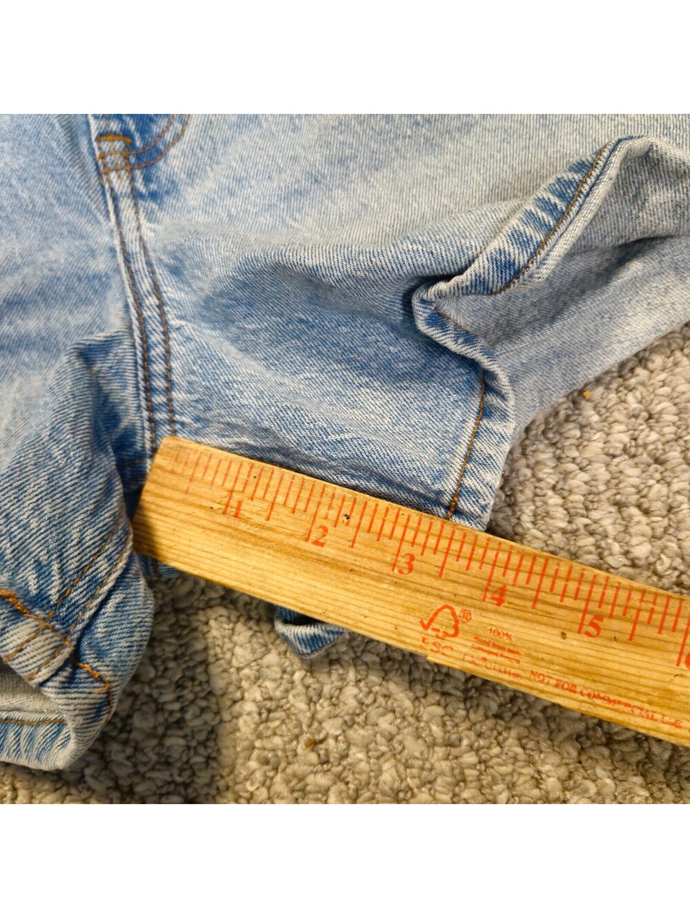 Abercrombie & Fitch The A-Line Mid Rise Denim Shorts Size 30 - Picture 6 of 8